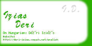 izias deri business card